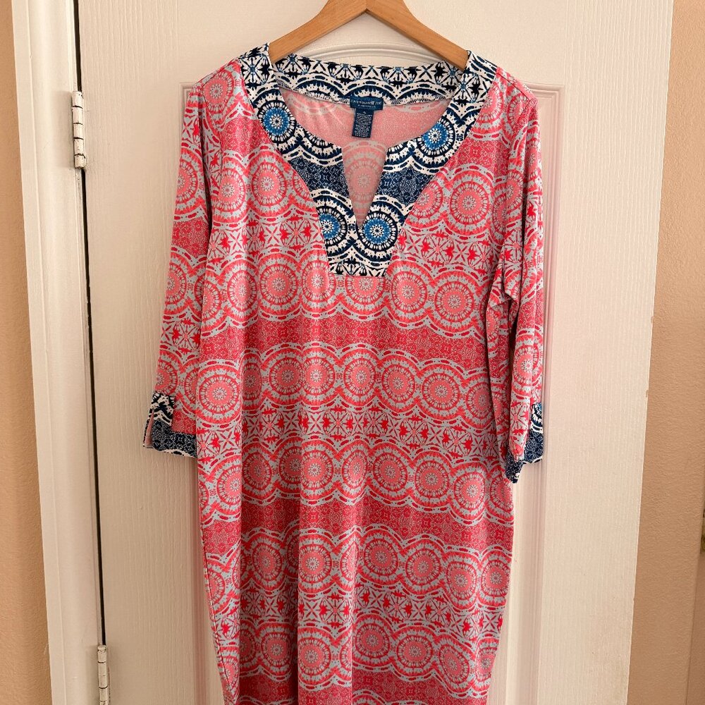 Caribbean Joe Stretch V Neck Dress - XL